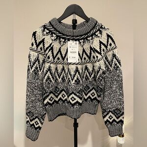 Zara Jacquard Knit Sweater
